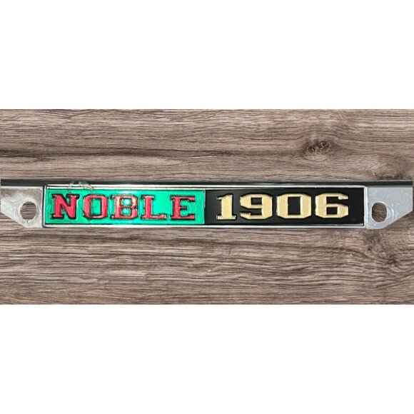 Noble 1906 Alpha Phi Alpha Shriner License Plate Frame Chrome Metal Greek Letter - Picture 4 of 7